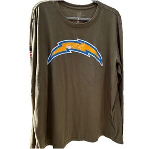 LA Chargers‎ Nike NFL 2XL Mens Army Green Long Sleeve Shirt  XXL NFL Los Angeles